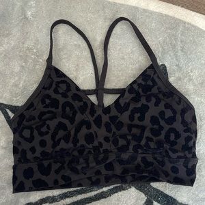 Leopard sports bra